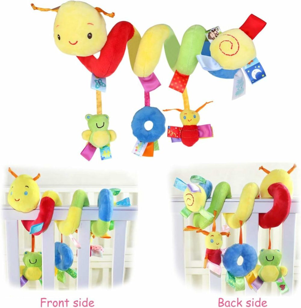 Baby Crib Hanging Rattles Toys  Car Seat Toy Hanging Rattles Spiral Stroller Crib Cot Toy Spiral Toy Pram Hanging For Babies Boys And Girls  |  Car Seat & Stroller Toys All Toys Car Seat & Stroller Toys