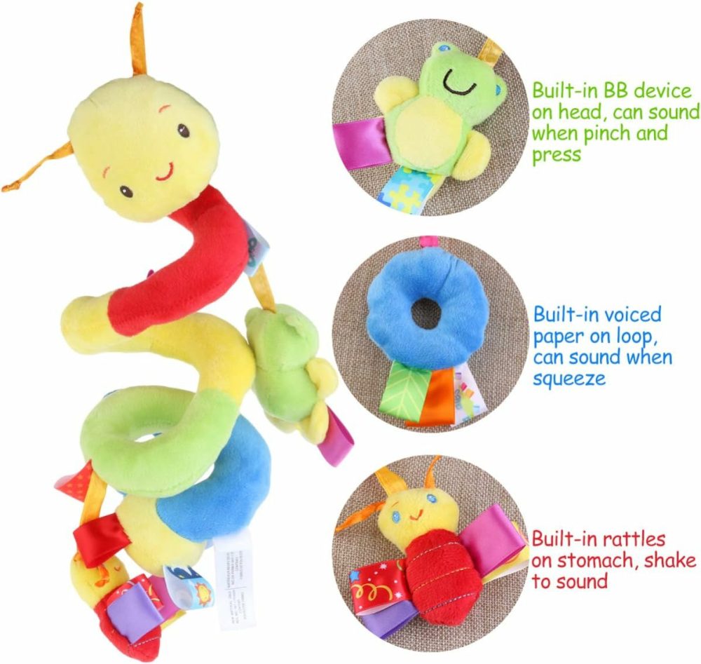 Baby Crib Hanging Rattles Toys  Car Seat Toy Hanging Rattles Spiral Stroller Crib Cot Toy Spiral Toy Pram Hanging For Babies Boys And Girls  |  Car Seat & Stroller Toys All Toys Car Seat & Stroller Toys