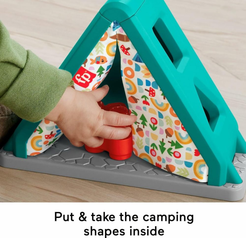 Baby Developmental Toy S’More Shapes Camping Tent Block Sorting Activity For Infants Ages 6+ Months  |  Sorting & Stacking Toys All Toys Sorting & Stacking Toys