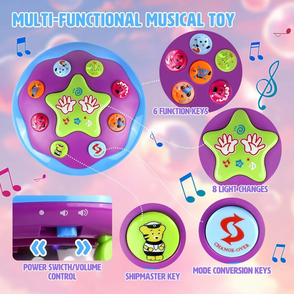 Baby Girl Toys 6-12 Months  Ocean Rotating Baby Musical Light Up Baby Girl Toys For 12-18 Months Learning Tummy Time Toys  Crawling Toys 1 2 3+ Year Old Infant Girls Baby Gifts  |  Musical Toys All Toys