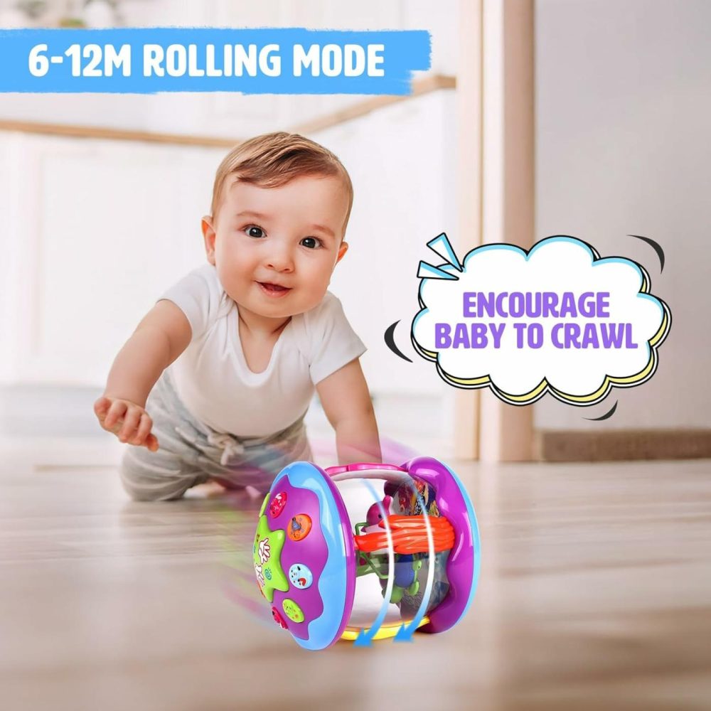 Baby Girl Toys 6-12 Months  Ocean Rotating Baby Musical Light Up Baby Girl Toys For 12-18 Months Learning Tummy Time Toys  Crawling Toys 1 2 3+ Year Old Infant Girls Baby Gifts  |  Musical Toys All Toys