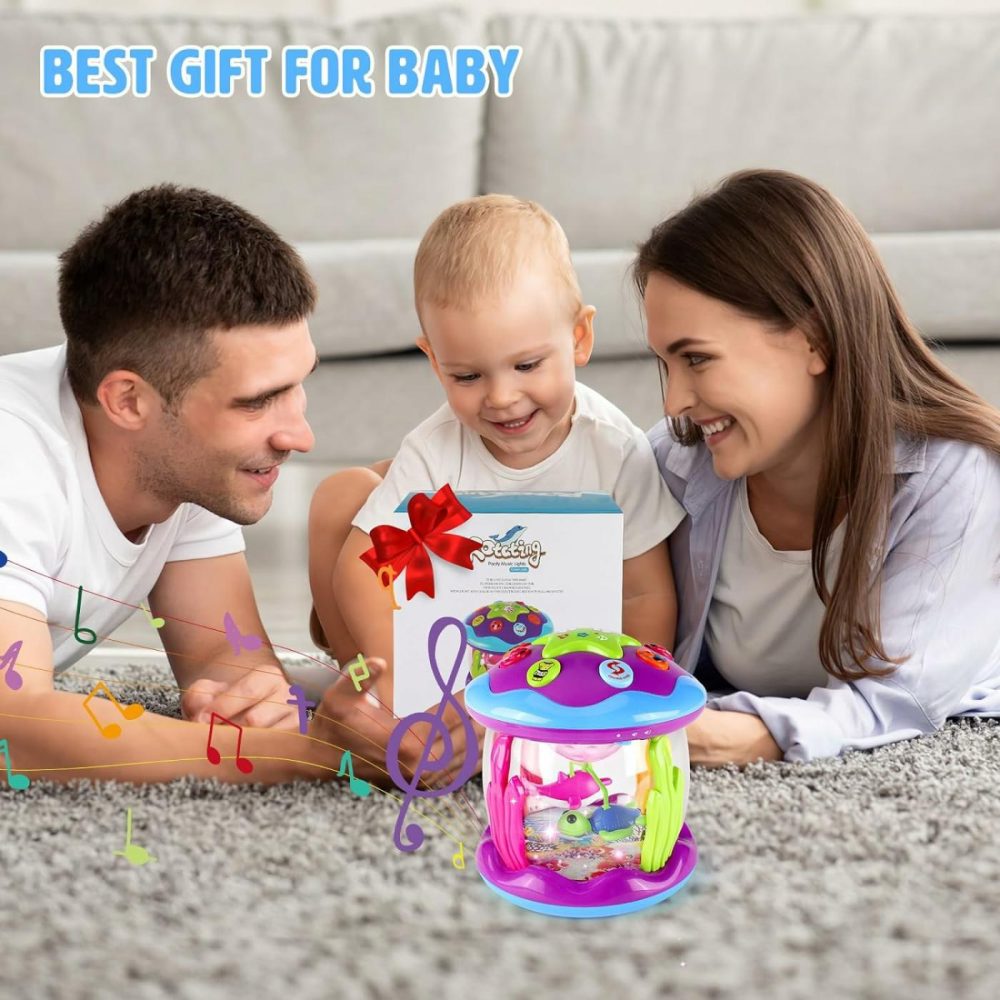 Baby Girl Toys 6-12 Months  Ocean Rotating Baby Musical Light Up Baby Girl Toys For 12-18 Months Learning Tummy Time Toys  Crawling Toys 1 2 3+ Year Old Infant Girls Baby Gifts  |  Musical Toys All Toys