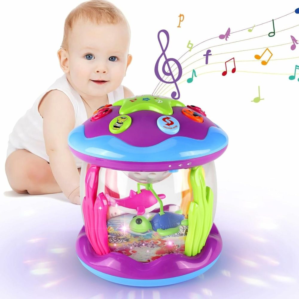 Baby Girl Toys 6-12 Months  Ocean Rotating Light Up Baby Toys 12-18 Months Musical Learning Infant Toys For 1 Year Old Girls Gifts Birthday Christmas  |  Musical Toys All Toys