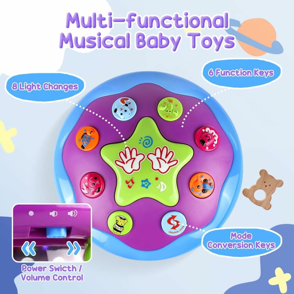 Baby Girl Toys 6-12 Months  Ocean Rotating Light Up Baby Toys 12-18 Months Musical Learning Infant Toys For 1 Year Old Girls Gifts Birthday Christmas  |  Musical Toys All Toys