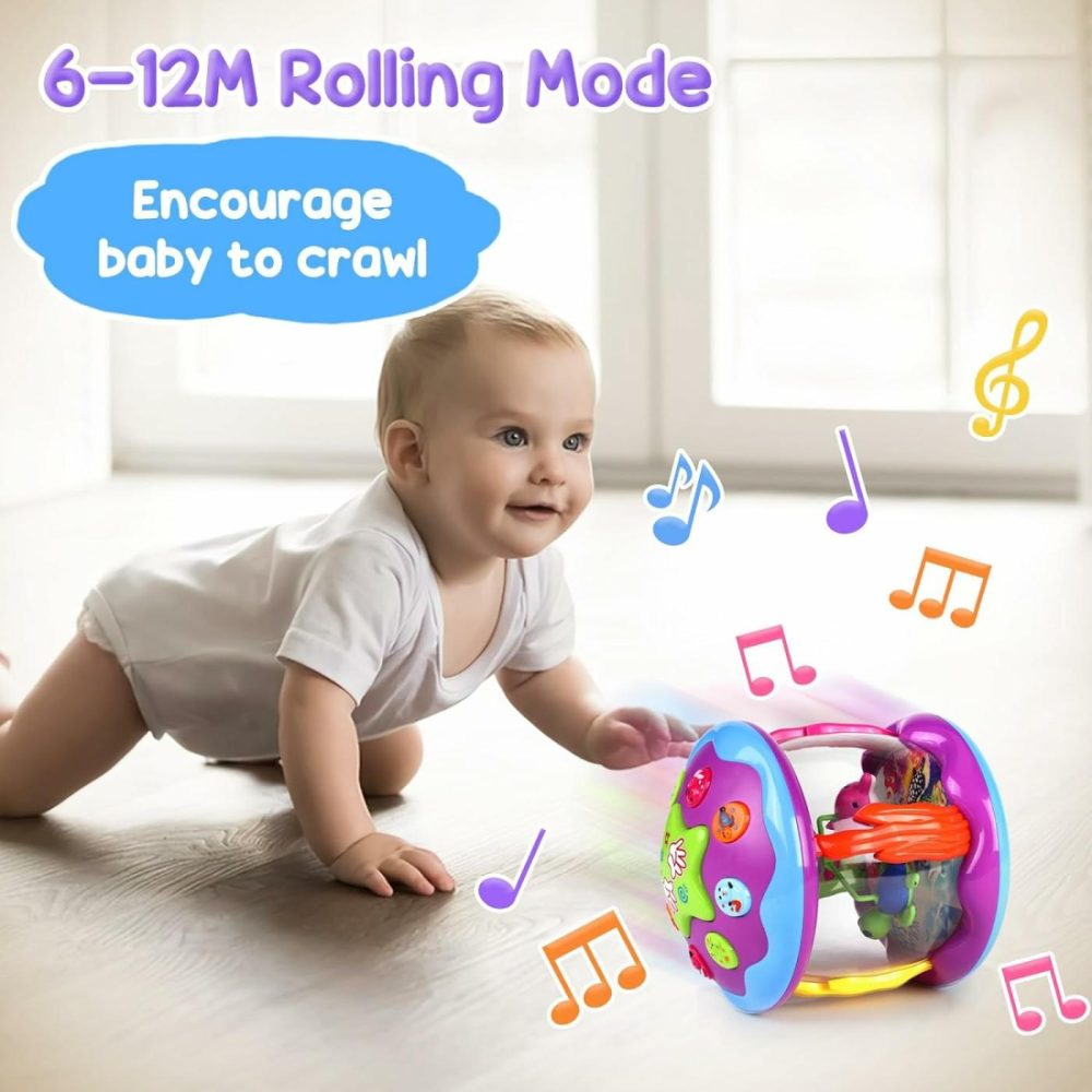 Baby Girl Toys 6-12 Months  Ocean Rotating Light Up Baby Toys 12-18 Months Musical Learning Infant Toys For 1 Year Old Girls Gifts Birthday Christmas  |  Musical Toys All Toys