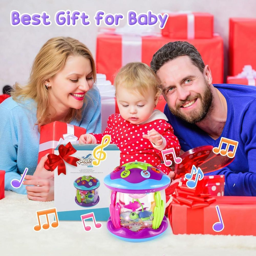 Baby Girl Toys 6-12 Months  Ocean Rotating Light Up Baby Toys 12-18 Months Musical Learning Infant Toys For 1 Year Old Girls Gifts Birthday Christmas  |  Musical Toys All Toys