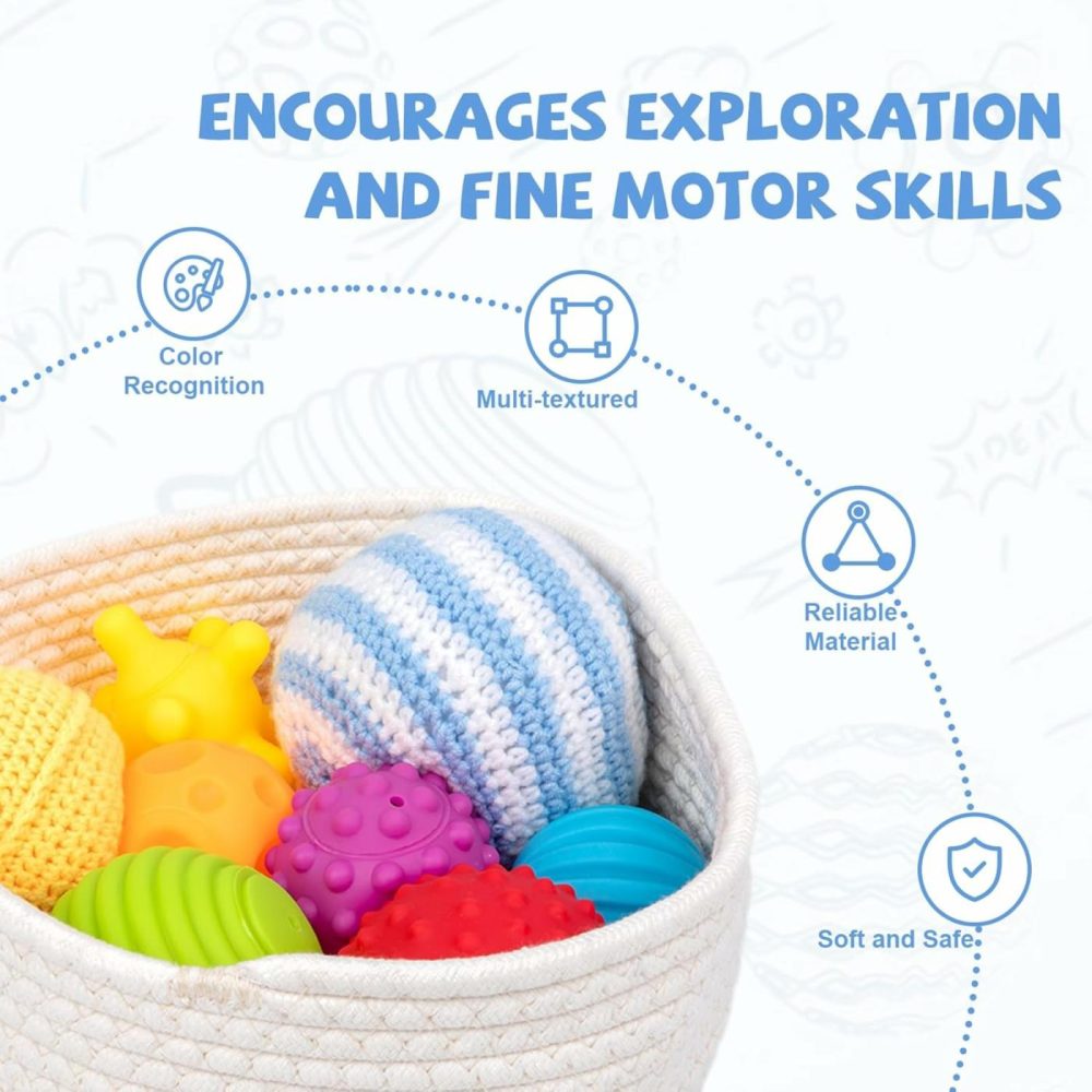 Baby Grisping Balls Textured Multi Sensory Toys Infant Ball Gift Set 6-12 Months Baby Toys  |  Balls All Toys Balls