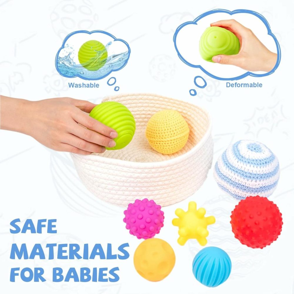 Baby Grisping Balls Textured Multi Sensory Toys Infant Ball Gift Set 6-12 Months Baby Toys  |  Balls All Toys Balls