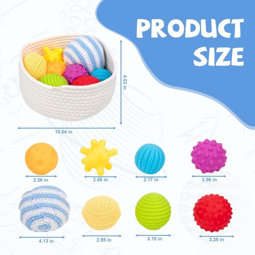 Baby Grisping Balls Textured Multi Sensory Toys Infant Ball Gift Set 6-12 Months Baby Toys  |  Balls All Toys Balls