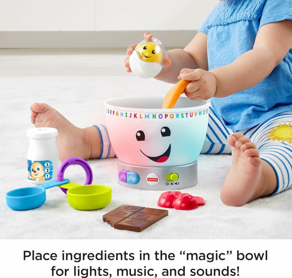 Baby Learning Toy Laugh & Learn Magic Color Mixing Bowl With Pretend Food Music & Lights For Ages 6+ Months  |  Musical Toys All Toys