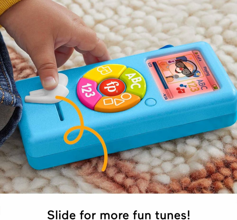 Baby Learning Toy Laugh & Learn Puppy’s Music Player With Lights & Fine Motor Activities For Infants Ages 6+ Months  Blue  |  Electronic Early Development Toys All Toys Electronic Early Development Toys