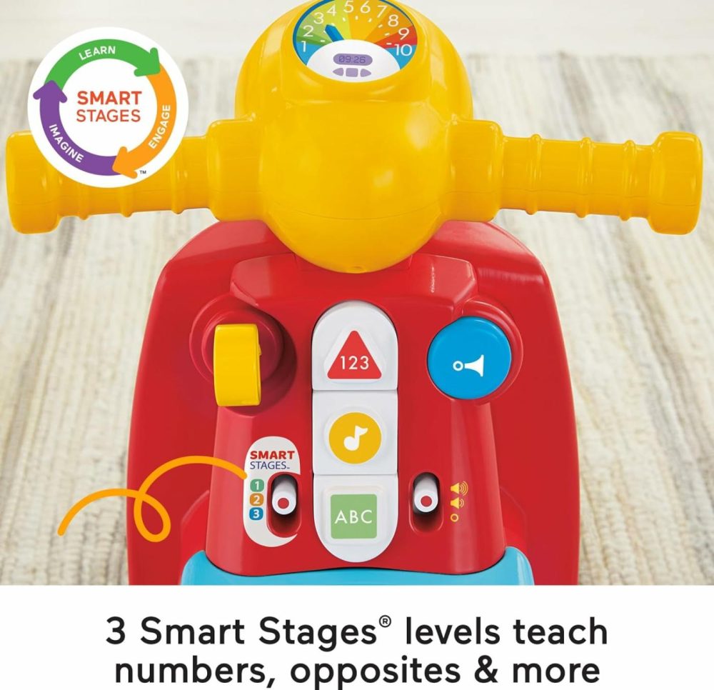 Baby Learning Toy Laugh & Learn Smart Stages Scooter Ride-On With Music For Developmental Play Toddlers Ages 1+ Years  |  Electronic Early Development Toys All Toys Electronic Early Development Toys