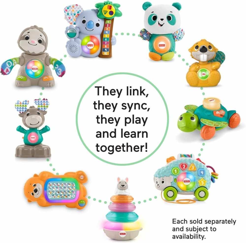 Baby Learning Toy Linkimals Boppin’ Beaver With Music & Lights For Infants Ages 9+ Months  Compatible Only With Linkimals Items  |  Musical Toys All Toys