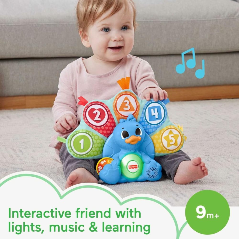 Baby Learning Toy Linkimals Counting & Colors Peacock With Lights & Music For Infants Ages 9+ Months  Compatible Only With Linkimals Items  |  Musical Toys All Toys