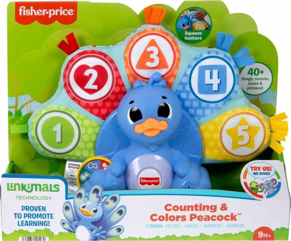 Baby Learning Toy Linkimals Counting & Colors Peacock With Lights & Music For Infants Ages 9+ Months  Compatible Only With Linkimals Items  |  Musical Toys All Toys