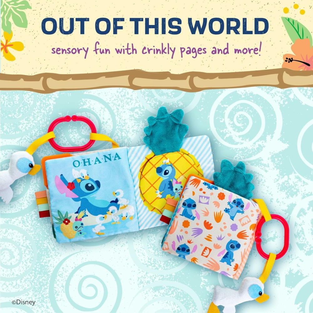 Baby Lilo & Stitch Soft Book: Stitch On-The-Go Soft Book  Blue Medium  |  Teethers All Toys Teethers