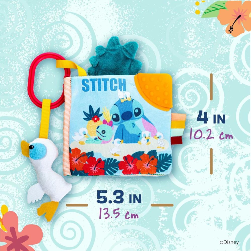 Baby Lilo & Stitch Soft Book: Stitch On-The-Go Soft Book  Blue Medium  |  Teethers All Toys Teethers