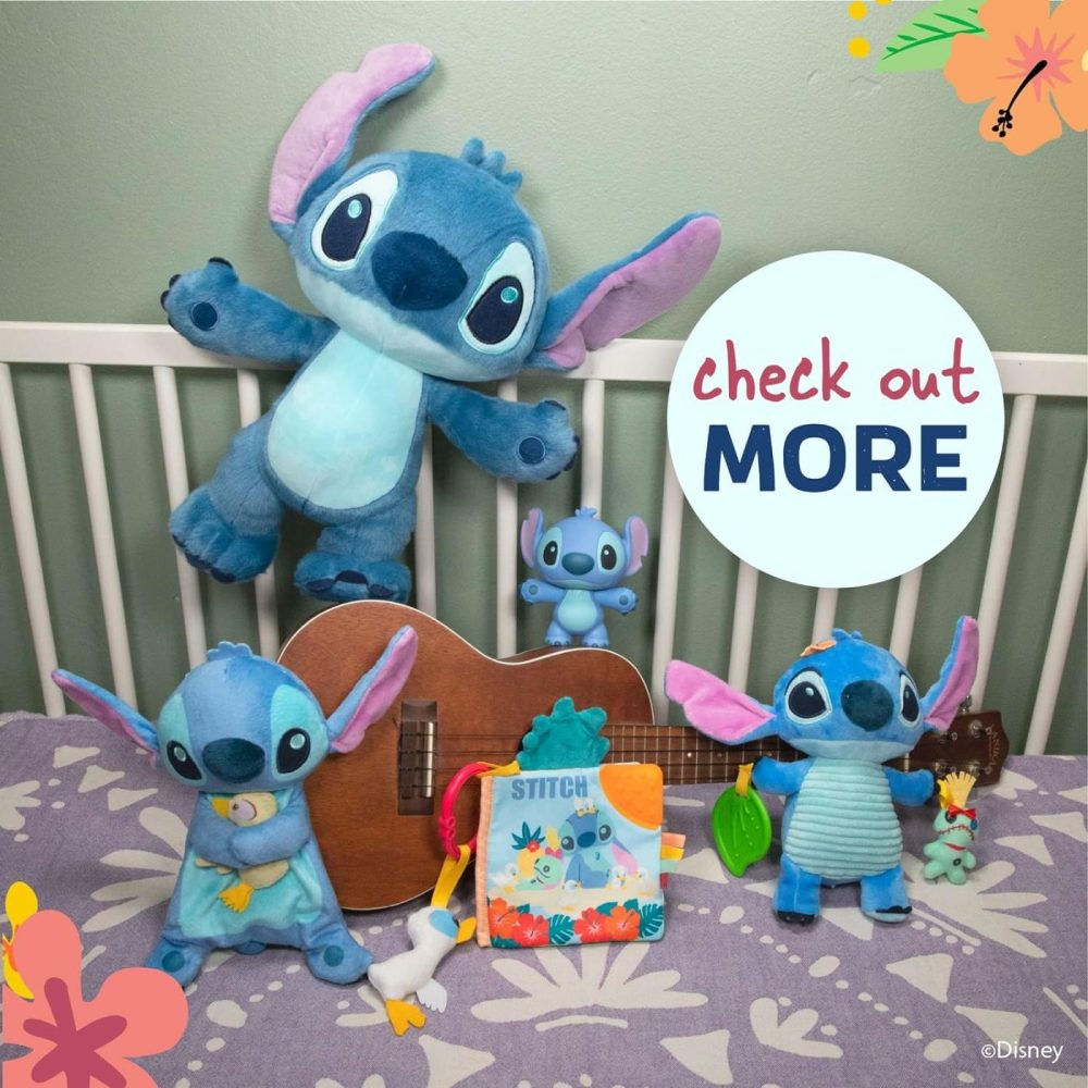 Baby Lilo & Stitch Soft Book: Stitch On-The-Go Soft Book  Blue Medium  |  Teethers All Toys Teethers