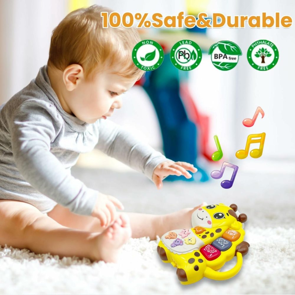 Baby Music Toys 12-18 Months  Animal Baby Piano Musical Light Infant Toys Toddlers Early Education Birthday Gift For 1 2 Year Old Girls Boys (Giraffe)  |  Musical Toys All Toys Giraffe