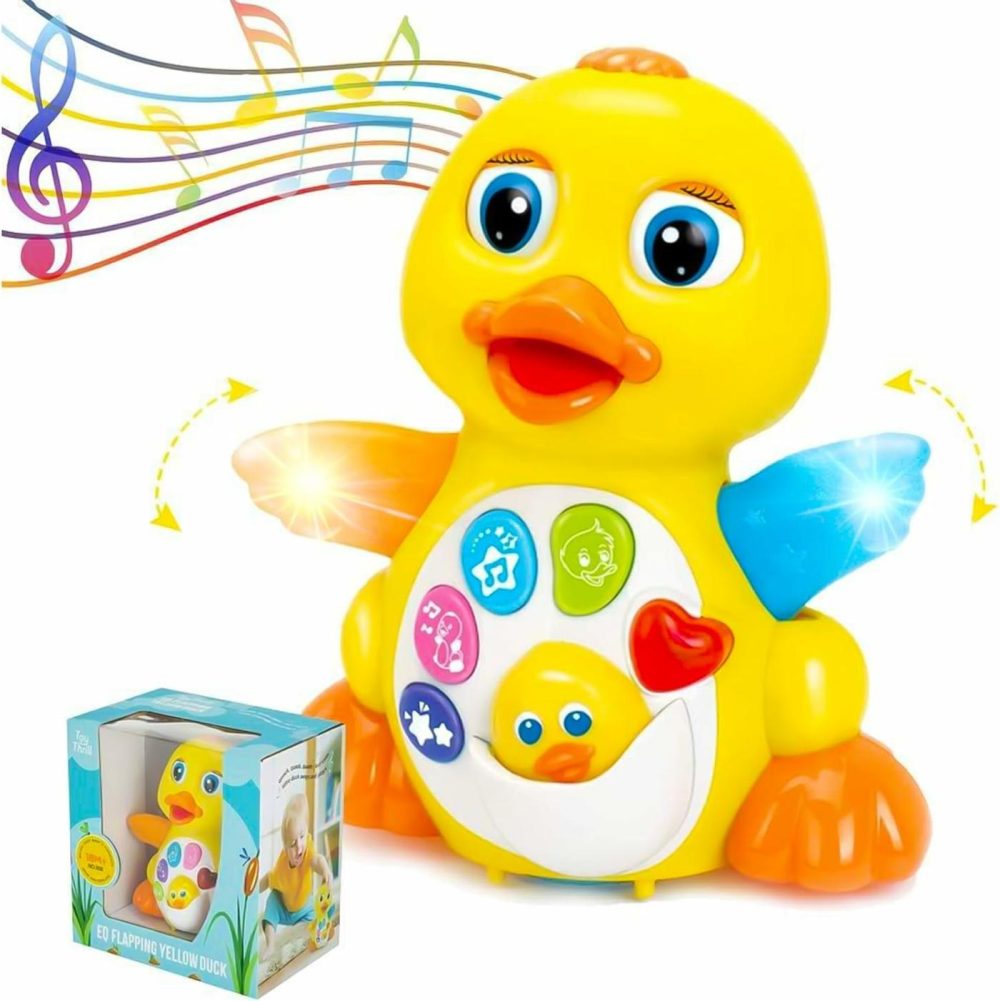 Baby Musical Duck Toy  Dancing Walking Yellow Duck – Interactive Action Learning Educational Flapping Light Up Dancing Duck With Music  |  Musical Toys All Toys