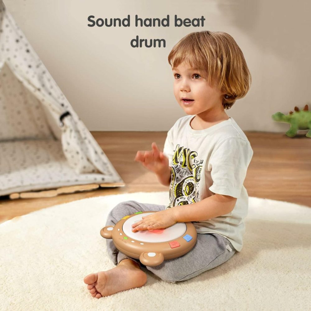 Baby Musical Electronic Toy With Lights & Sounds  Babies Light Up Drum Toys For Early Hand Development  Gift For Infants  Toddlers  Boys  Girls  |  Musical Toys All Toys