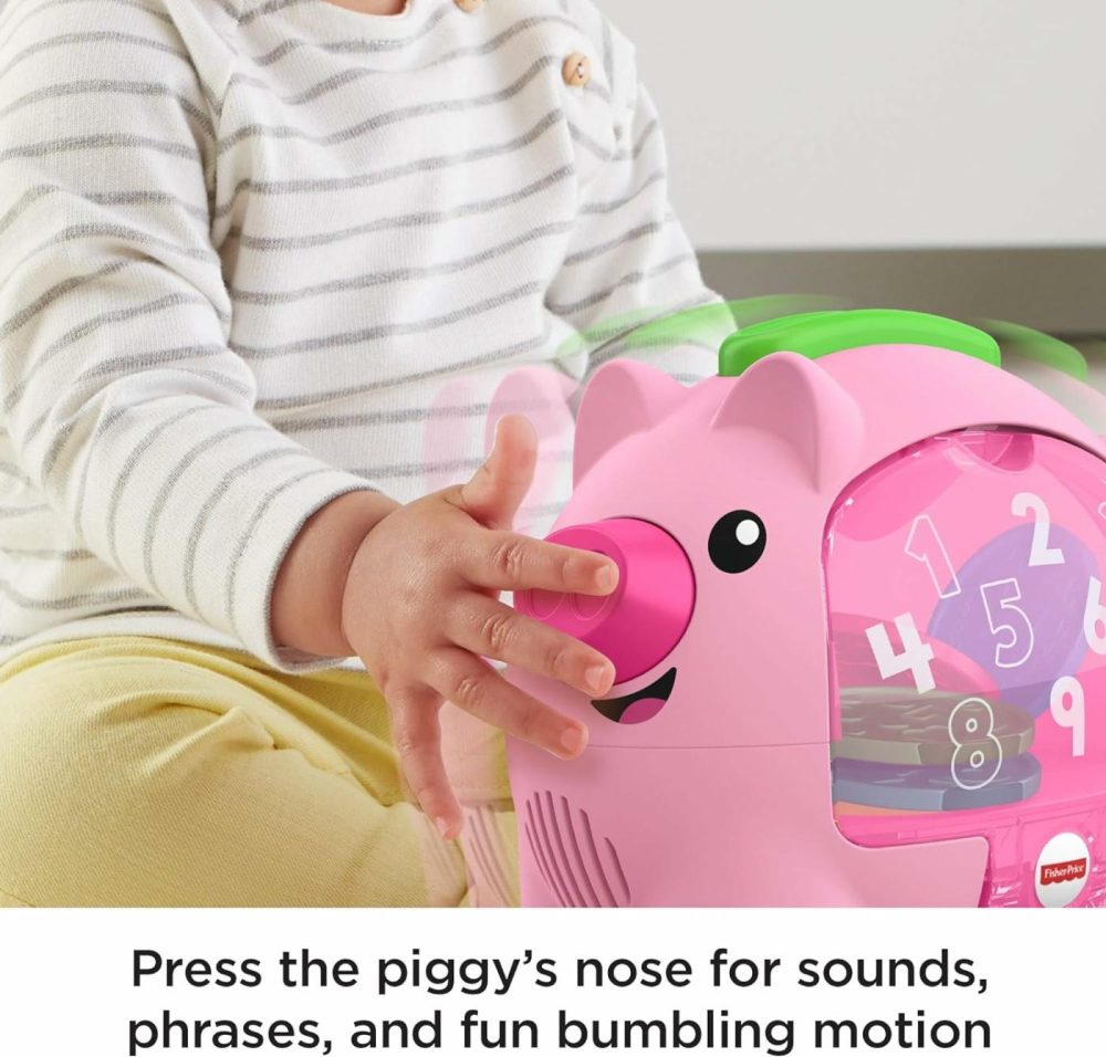 Baby Musical Toy Laugh & Learn Count & Rumble Piggy Bank With Songs & Motion For Infants & Toddlers Ages 6+ Months​  |  Electronic Early Development Toys All Toys Electronic Early Development Toys