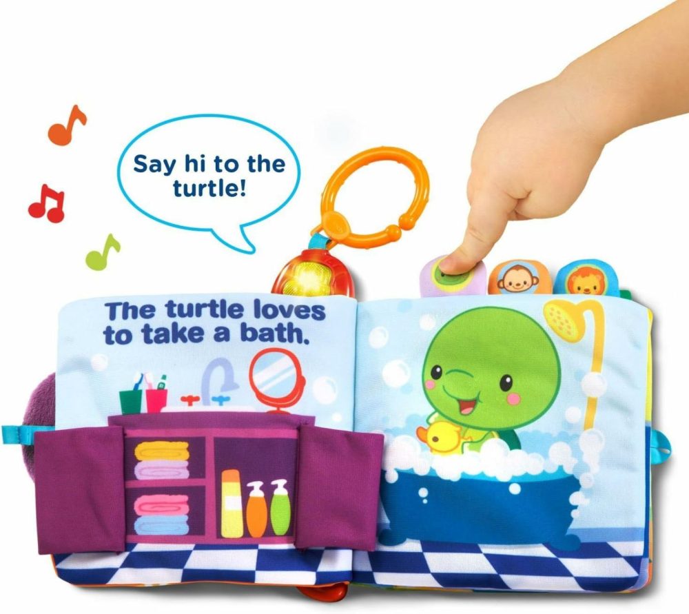 Baby Peek And Play Baby Book  Purple  |  Musical Toys All Toys Purple