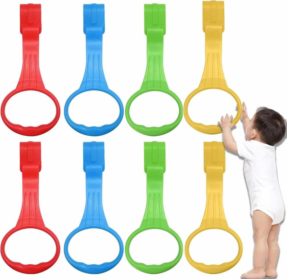 Baby Pull Up Ring 8 Pack Babies Stand Up Learn To Walk Assistant Handle For Baby Playpen And Crib  |  Walkers All Toys Walkers