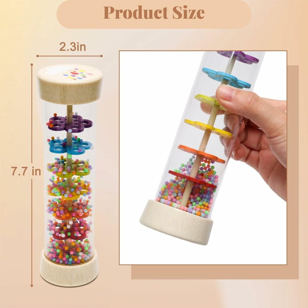 Baby Rain Stick  7.7’’ Rain Stick Baby Toy For 6-12 Months  Rain Sticks For Kids  Rain Stick Rattle Shaker Baby Toys  Sensory Developmental Toy For 3-6-12 Month Toddlers  |  Rattles & Plush Rings All Toys Rattles & Plush Rings