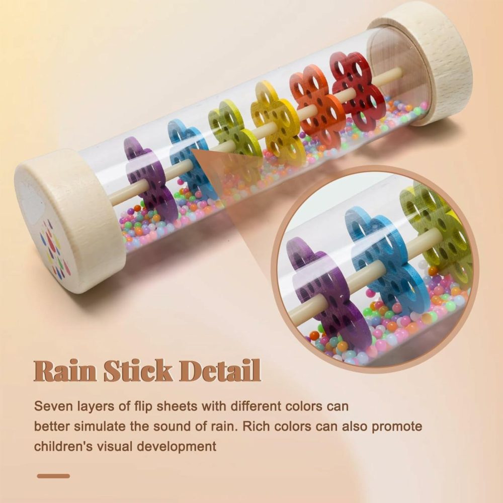 Baby Rain Stick  7.7’’ Rain Stick Baby Toy For 6-12 Months  Rain Sticks For Kids  Rain Stick Rattle Shaker Baby Toys  Sensory Developmental Toy For 3-6-12 Month Toddlers  |  Rattles & Plush Rings All Toys Rattles & Plush Rings