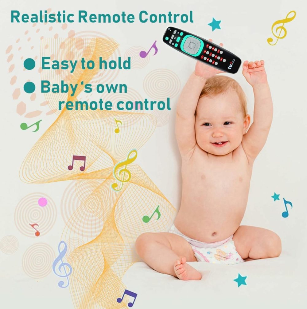 Baby Remote Control Toy  Tv Remote Control Toy  Musical Toys With Lights And Sounds For Toddlers Babies 12 36 Months  |  Musical Toys All Toys