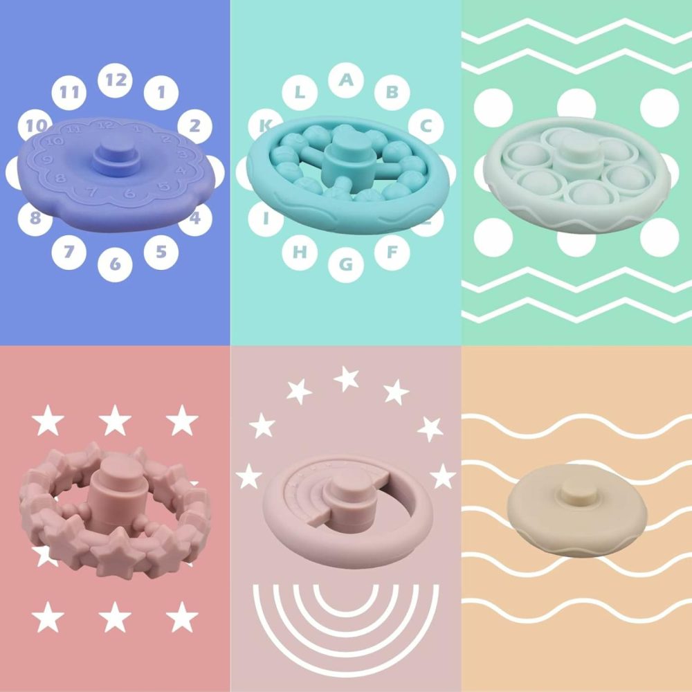 Baby Sensory Teething Toys – Baby Teether Montessori Toys – Gifts For Infant Newborn Boys Girls 6 9 12 18 Months 1 One Year Old – Stacking Rings Bath Toys – Toddler Educational Learning Toys  |  Sorting & Stacking Toys All Toys Sorting & Stacking Toys