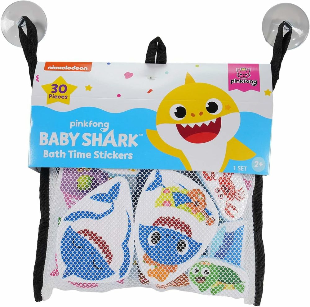 Baby Shark Official – Bath Time Stickers (30 Pack)  |  Bath Toys All Toys Bath Toys