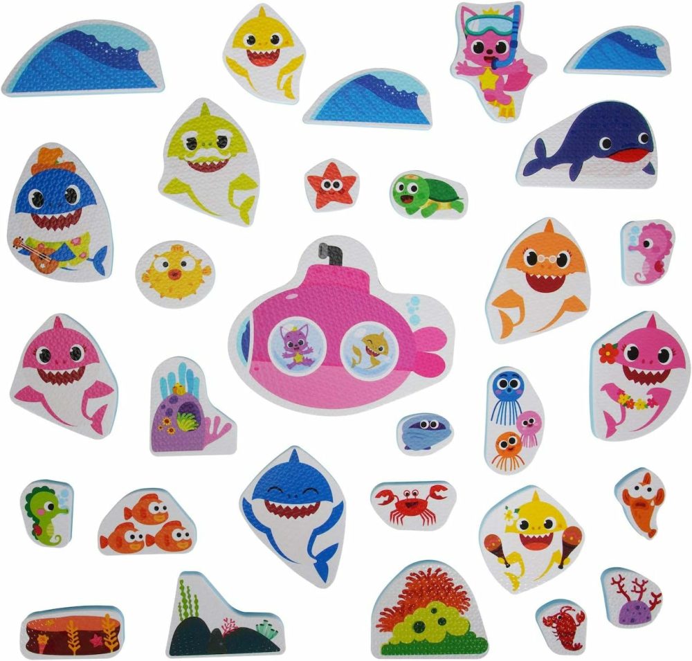 Baby Shark Official – Bath Time Stickers (30 Pack)  |  Bath Toys All Toys Bath Toys