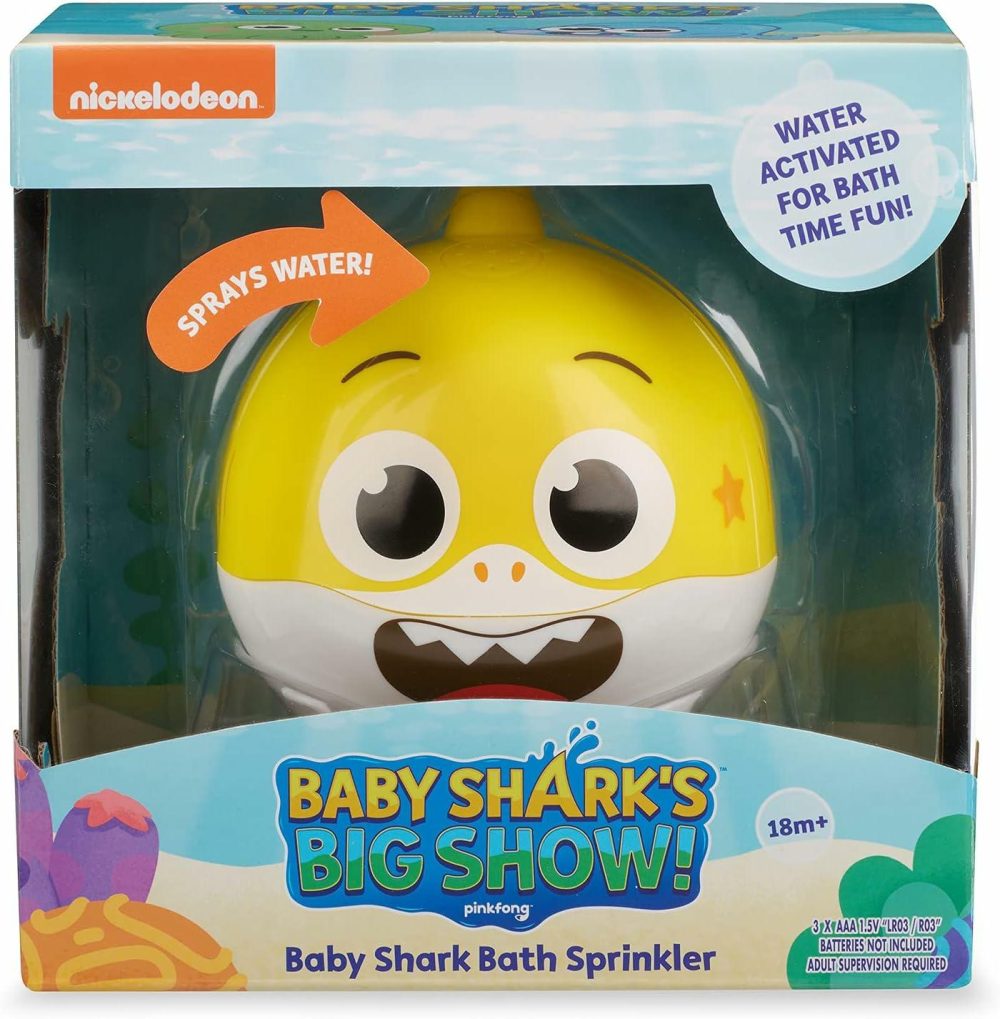 Baby Shark’s Big Show! Bath Sprinkler And Water Toy – Kids Bath Toys,Yellow  |  Bath Toys All Toys Bath Toys