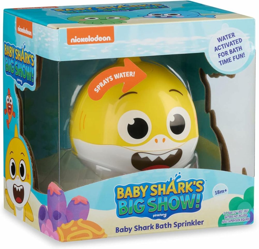 Baby Shark’s Big Show! Bath Sprinkler And Water Toy – Kids Bath Toys,Yellow  |  Bath Toys All Toys Bath Toys