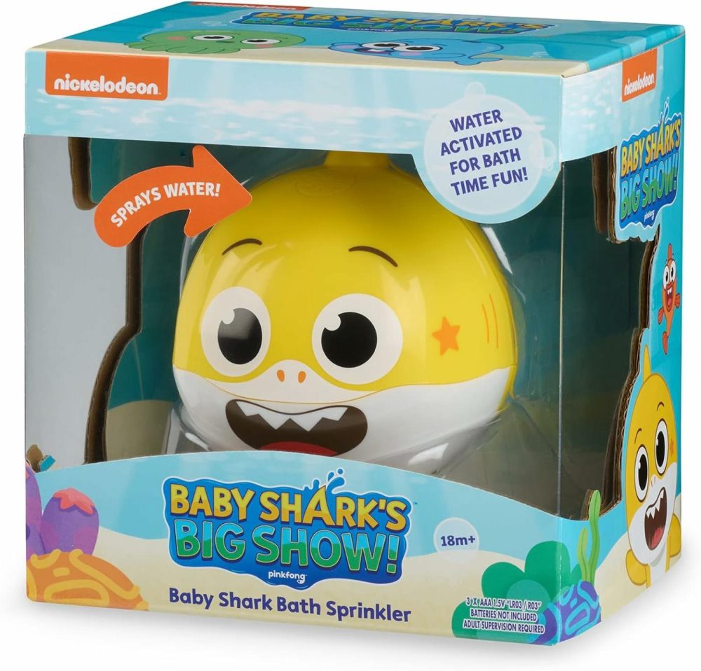 Baby Shark’s Big Show! Bath Sprinkler And Water Toy – Kids Bath Toys,Yellow  |  Bath Toys All Toys Bath Toys