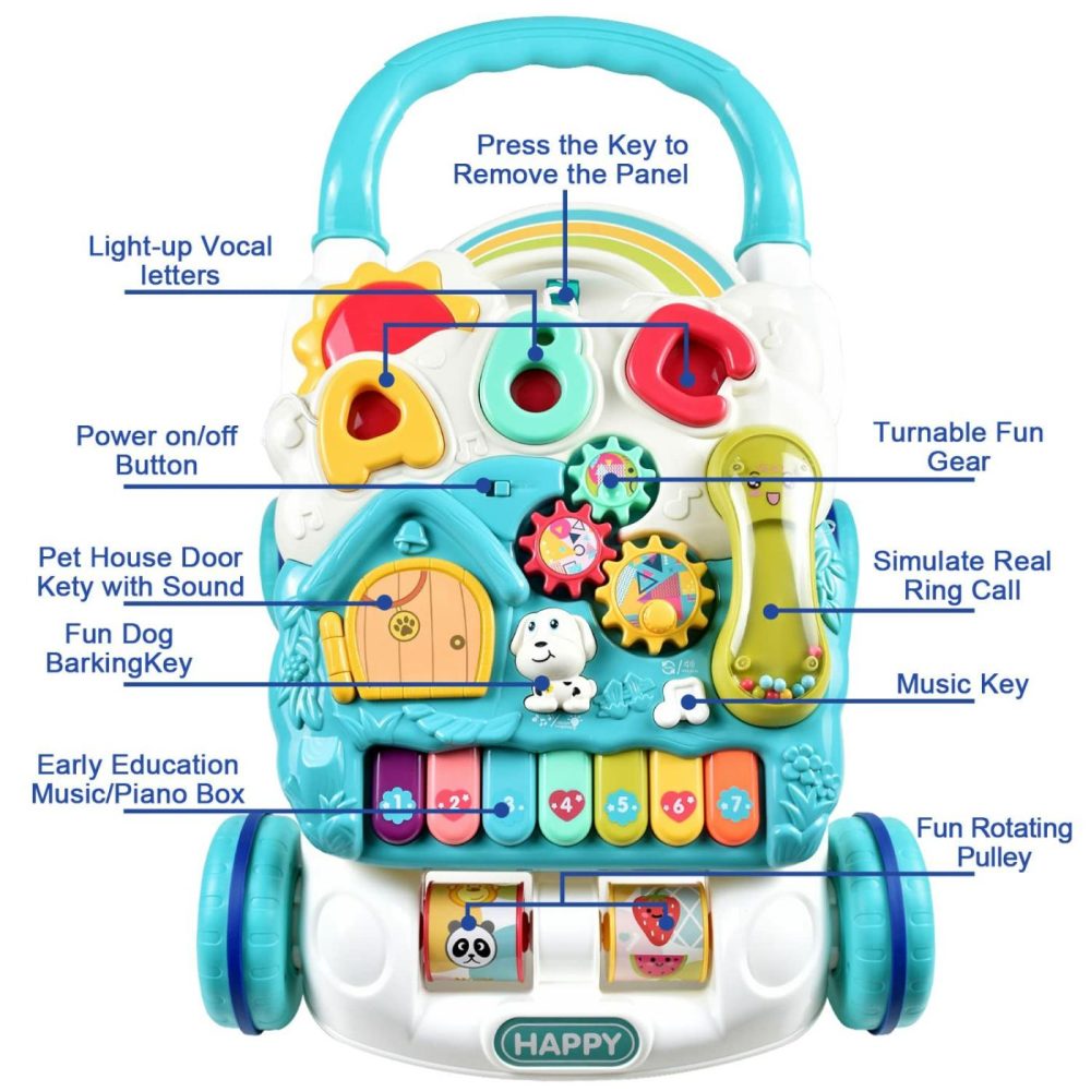 Baby Sit To Stand Toy Learn Walker Activity Center For Kids Lights And Sounds  Fun Musical Table  Gift For 9  12  18 Months  1  2 Year Old.  |  Push & Pull Toys All Toys Push & Pull Toys