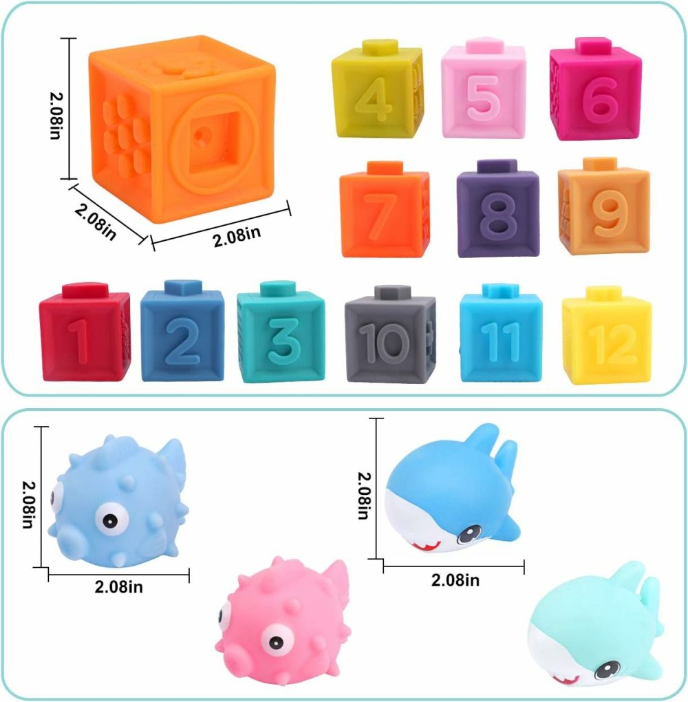 Baby Soft Blocks  16Pcs Stacking Building Blocks For Toddlers 1-3  Teething & Sensory Toys For Babies Infant 6 9 10 12 18 Months  Learning Developmental Toys For Boys & Girls 1 2 3 Years Old  |  Sorting & Stacking Toys All Toys Sorting & Stacking Toys