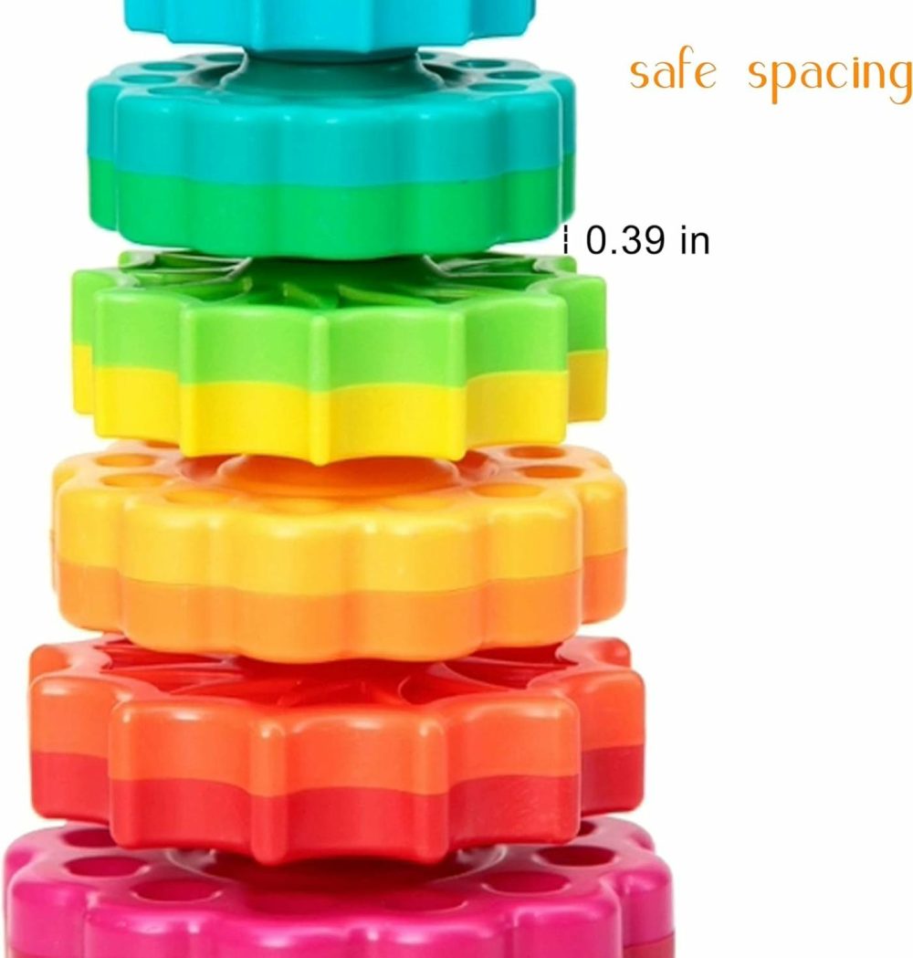 Baby Spinning Toy – Stacking Toy For Babies And Toddlers – Educational Toddler Learning Toys – Rainbow Spinning Wheel Toy For Focus  Dexterity  Brain Development  Interactive Learning Stacking Toys  |  Sorting & Stacking Toys All Toys Sorting & Stacking Toys