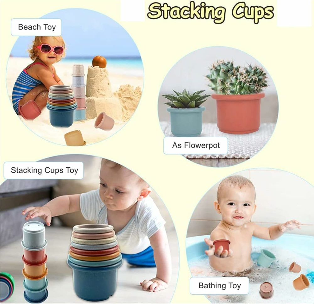 Baby Stacking Nesting Cups Toy  Montessori Toys For Toddlers 6+ Months  |  Sorting & Stacking Toys All Toys Sorting & Stacking Toys