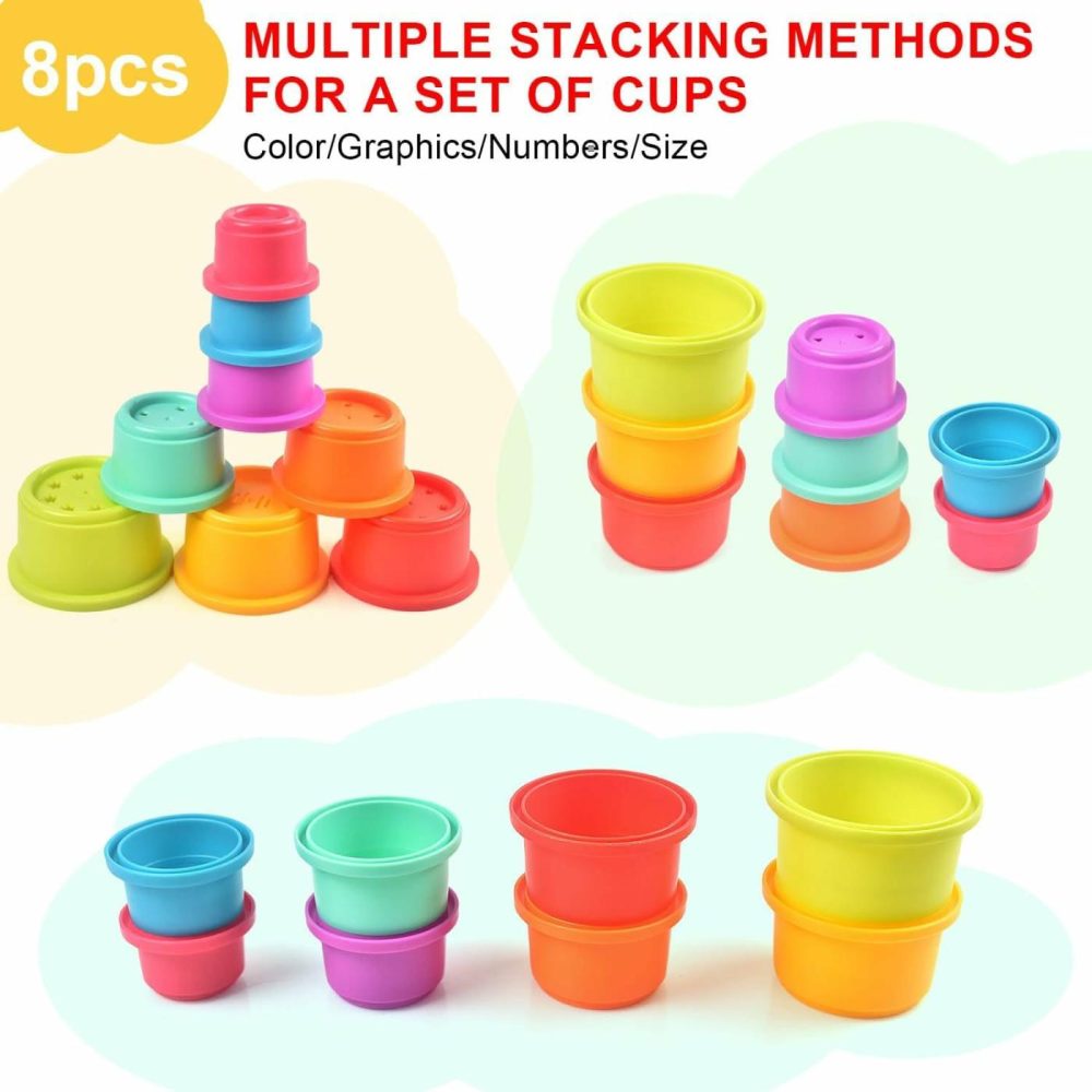 Baby Stacking Nesting Cups Toys  Montessori Toys For Toddlers 6+ Months (617-97)  |  Sorting & Stacking Toys All Toys Sorting & Stacking Toys