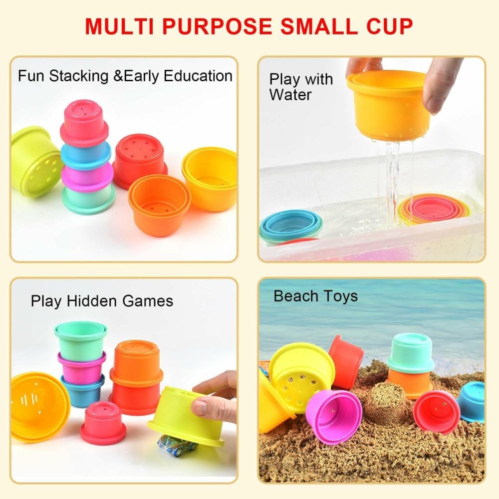 Baby Stacking Nesting Cups Toys  Montessori Toys For Toddlers 6+ Months (617-97)  |  Sorting & Stacking Toys All Toys Sorting & Stacking Toys