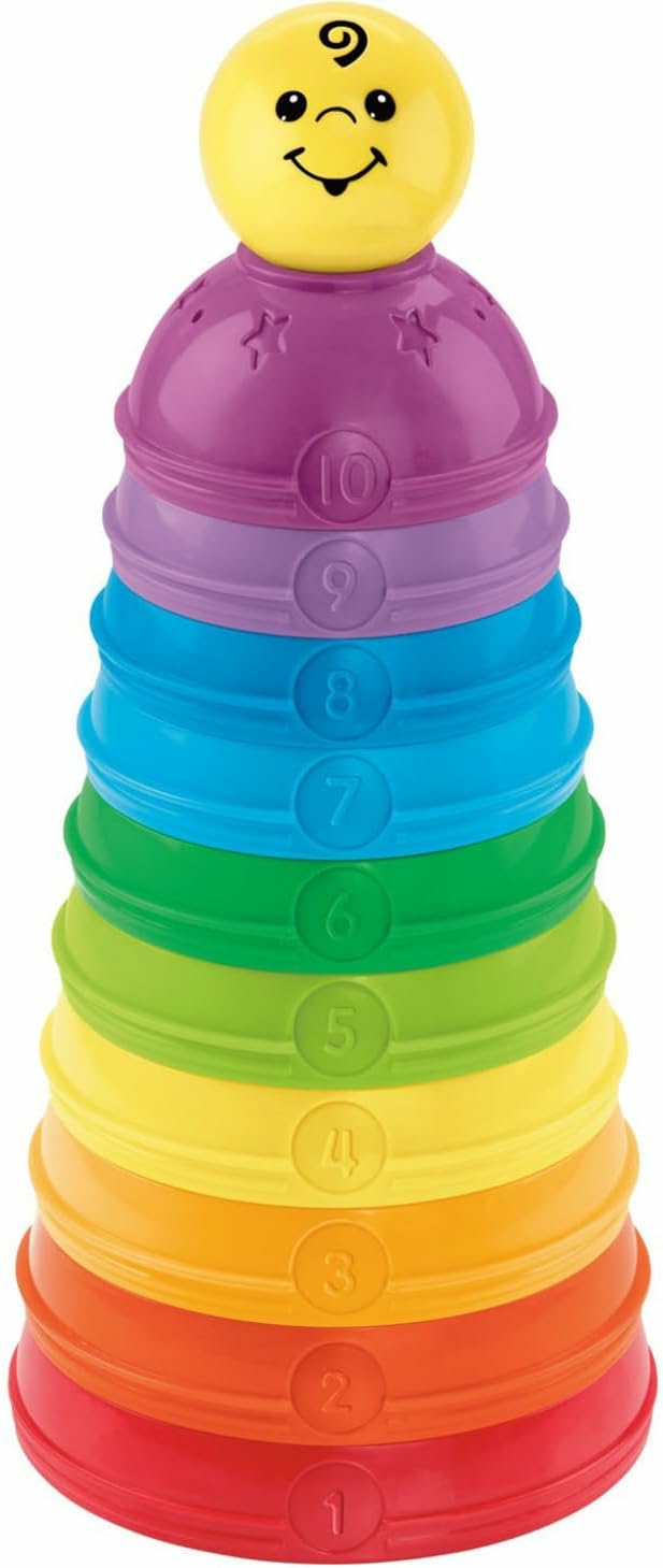 Baby Stacking & Nesting Stack & Roll Cups  Set Of 10 Multi-Color Toys For Infants And Toddlers Ages 6+ Months  |  Sorting & Stacking Toys All Toys Sorting & Stacking Toys