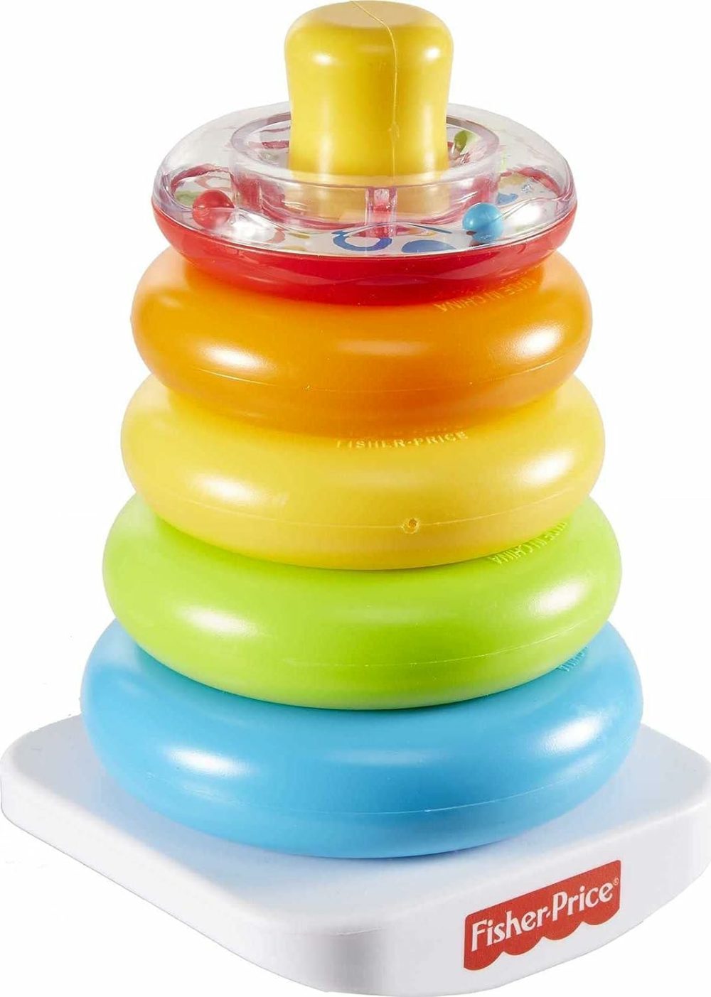 Baby Stacking Toy Rock-A-Stack  Roly-Poly Base With 5 Colorful Rings For Ages 6+ Months  |  Sorting & Stacking Toys All Toys Sorting & Stacking Toys