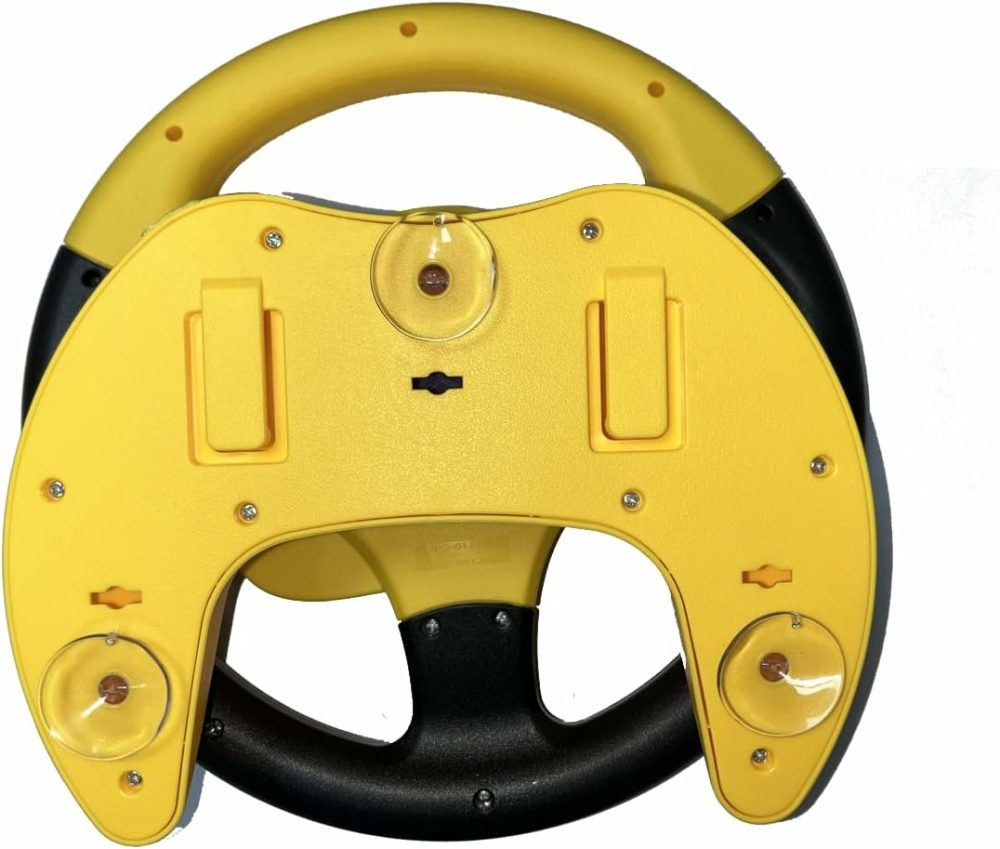 Baby Steering Wheel Toy  Kids Steering Wheel For Car Backseat A Variety Of Car Sound Effects To Develop Baby’s Auditory Skills. (Yellow)  |  Car Seat & Stroller Toys All Toys Car Seat & Stroller Toys