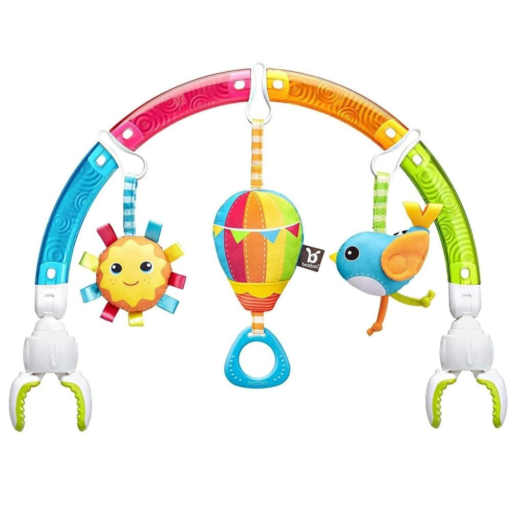 Baby Stroller Arch Toy Rainbow Dazzle Friends Play Bar. Fun Newborns Sensory Activity  Adjustable For Bouncers And Car Seat.  |  Car Seat & Stroller Toys All Toys Balloon