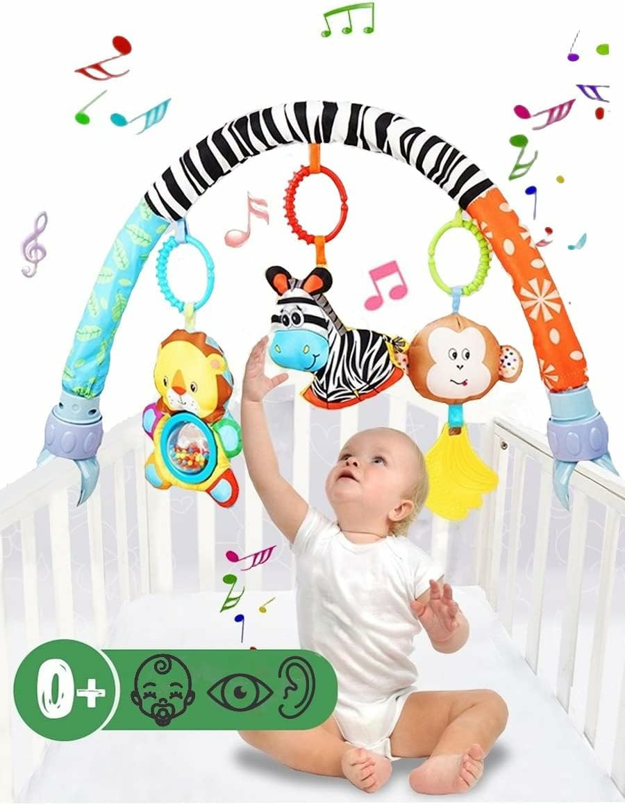 Baby Stroller Arch Toys  Car Seat Toys,Bouncer Toy Bar/Mobile For Bassinet,Adjustable Baby Hanging Toys Fit For Crib Bed,Stroller,Car Seat  Feeding Chair.S-19(Zebra)  |  Car Seat & Stroller Toys All Toys Car Seat & Stroller Toys