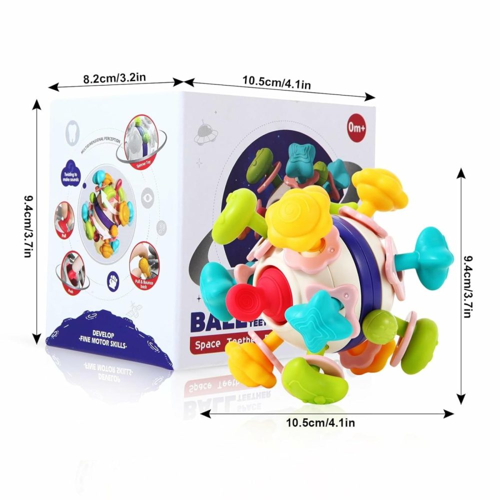 Baby Teethers Montessori Toys  Baby Sensory Teething Toys  Baby Rattle Chew Toys  Toddler Educational Learning Toys  Gifts For Infant Newborn Boys Girls  |  Rattles & Plush Rings All Toys Rattles & Plush Rings