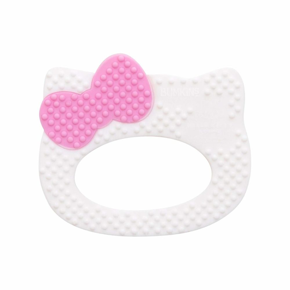 Baby Teething Freezer Toy Keys Rings  Soft Flexible Platinum Silicone Pacifier  Safe To Chew  Cool Teether Gum Relief  Essentials For Babies 3 Months  Freezable  Sensory Textured  Hello Kitty  |  Teethers All Toys C1 Hello Kitty